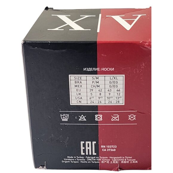 Armani Exchange Men's Short Sponge Socks White‎ Small/Medium - Picture 4 of 4